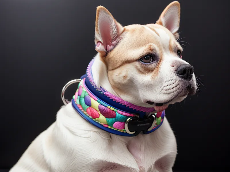Accesorio para mascota en cuero sintético personalizado con DTF, ejemplo de manualidades hechas en México