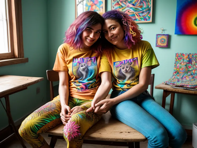 Estampado DTF terminado sobre playera de algodón, resultado final de un proyecto de diseño textil