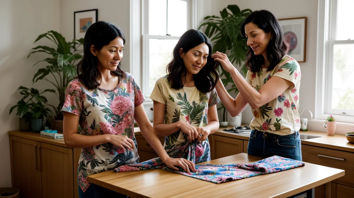 Cuidado textil para DTF casero: playera recién lavada con el estampado intacto