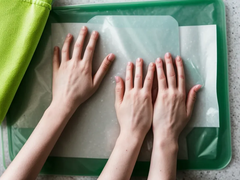Guardado de transfer DTF en bolsas herméticas con sobres de gel de sílice, cuidado de materiales