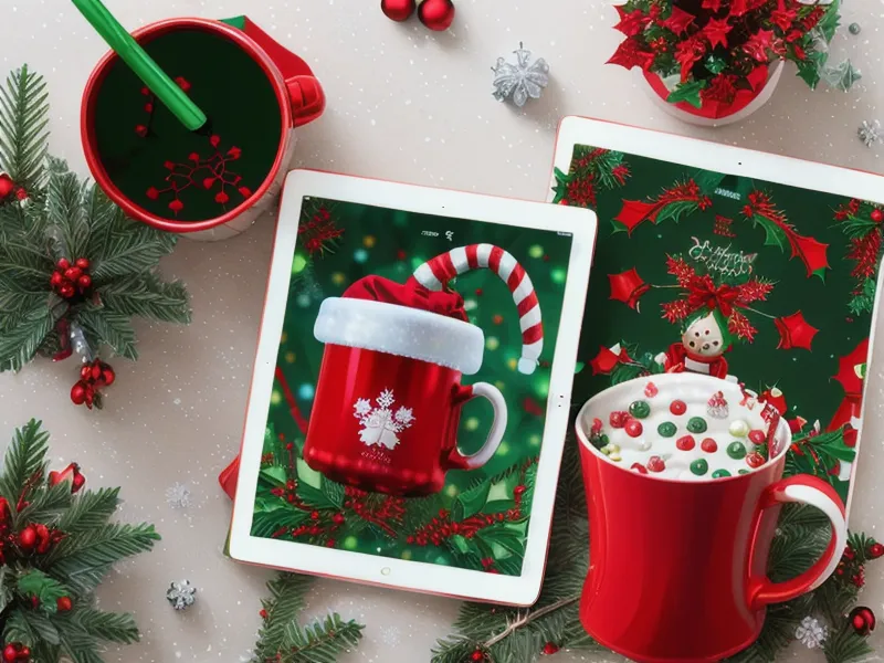 Diseño navideño para taza personalizada ajustado en Procreate, ejemplo de sublimación para principiantes con DTF casero