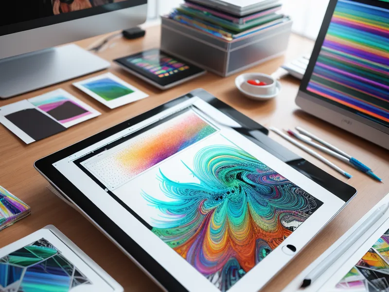iPad con Procreate abierto mostrando las capas de un diseño textil antes de exportarlo para DTF