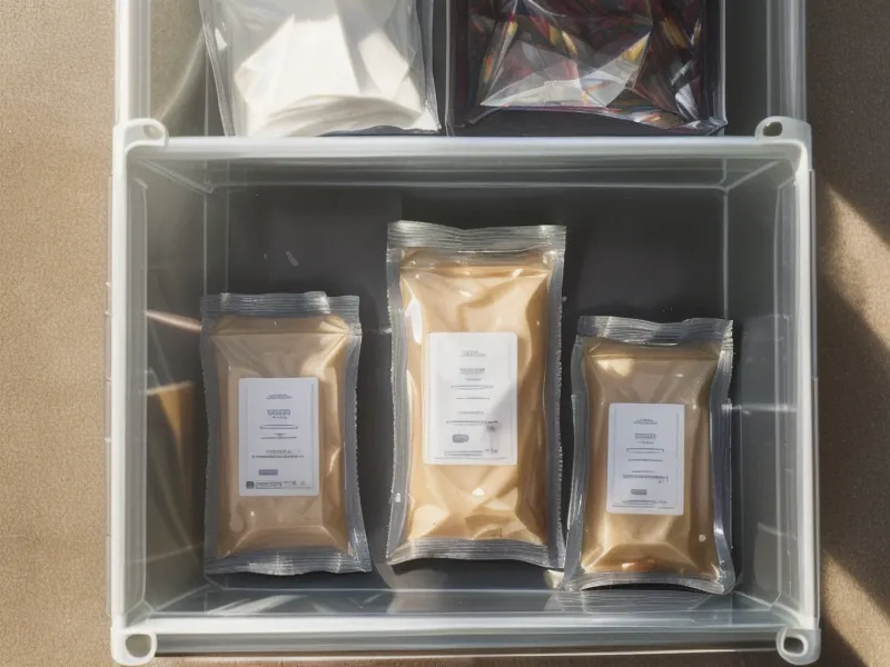 Errores comunes de transferencia textil: hojas de film DTF guardadas en caja hermética con bolsitas de sílice para controlar la humedad